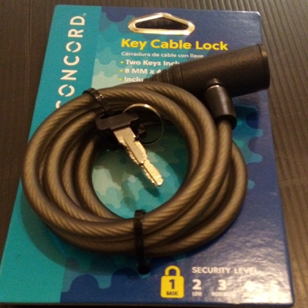 Concord Black Key Cable Lock